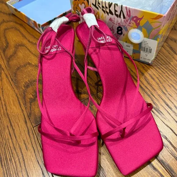 🏷 *NWT* 👠✨ Jeffrey Campbell Fluxx Kitten Heels – Raspberry Pink ✨👠- Picture 6 of 11